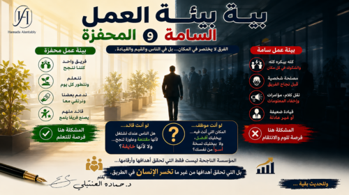 بيئة العمل المحفزة وبيئة العمل السامة